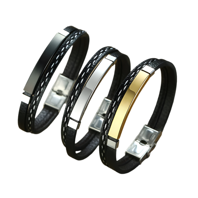 Pulseiras de couro genuíno