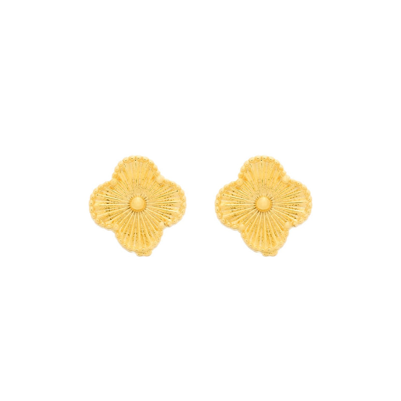 Brinco Dourado de Flor Davyma