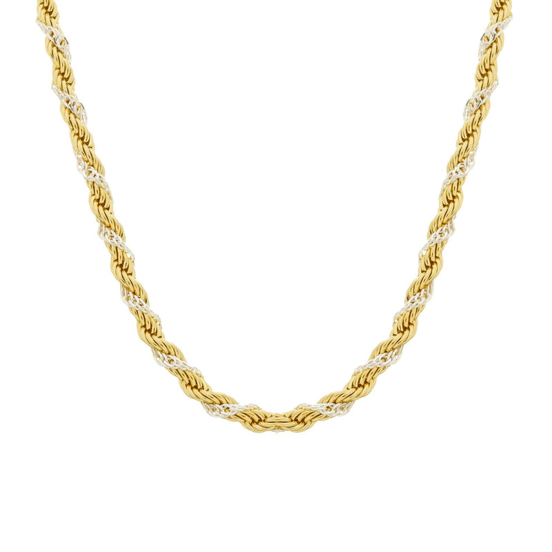 Colar Baiano Dourado e Prateado Davyma