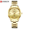 Relógio Feminino CURREN com detalhes elegante e à Prova D'Água