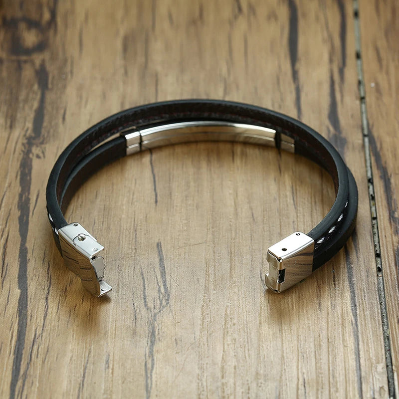 Pulseiras de couro genuíno