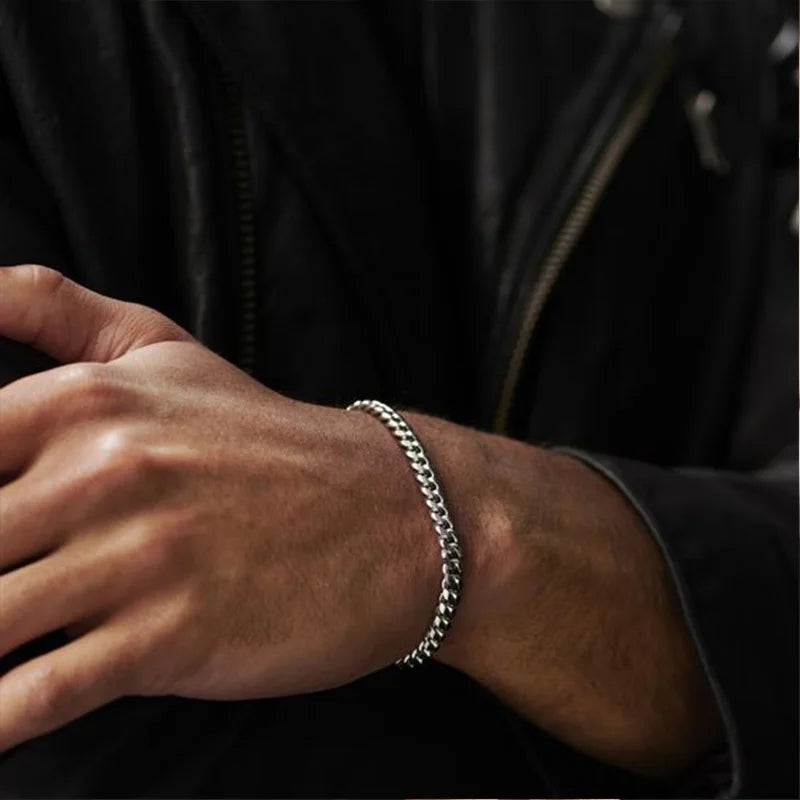 pulseira de aço inox masculino