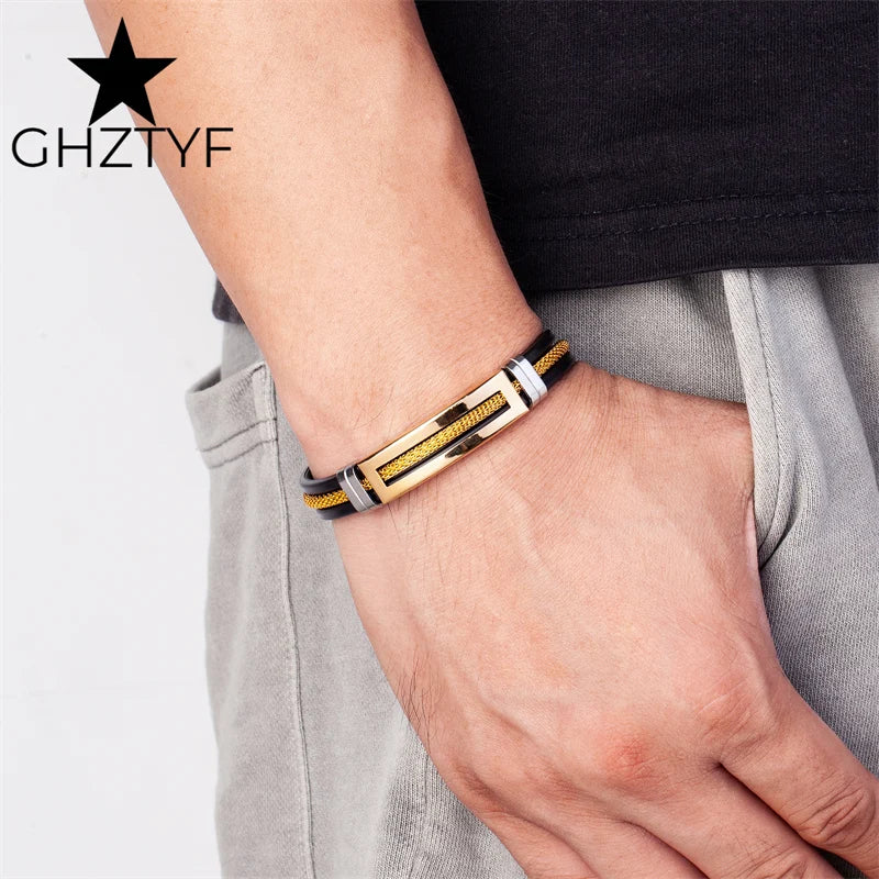 Pulseiras De Aço Inoxidável De Corrente Dourada Velox