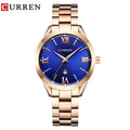 Relógio Feminino CURREN com detalhes elegante e à Prova D'Água