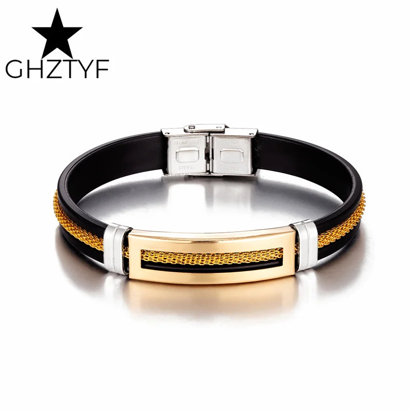 Pulseiras De Aço Inoxidável De Corrente Dourada Velox