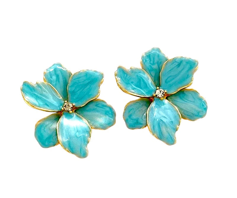 Brinco Jóia Prata 925 Flor Estilo Primavera