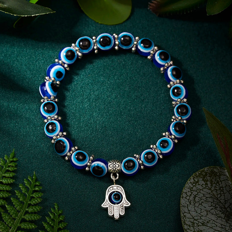 Pulseiras Turcas Clássicas de Mau-Olhado da Sorte para Homens e Mulheres Com Pingentes Artesanais
