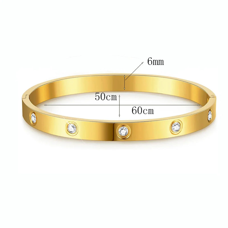 Pulseira Aysha banhado a ouro 14k Pedrarias Brilhantes