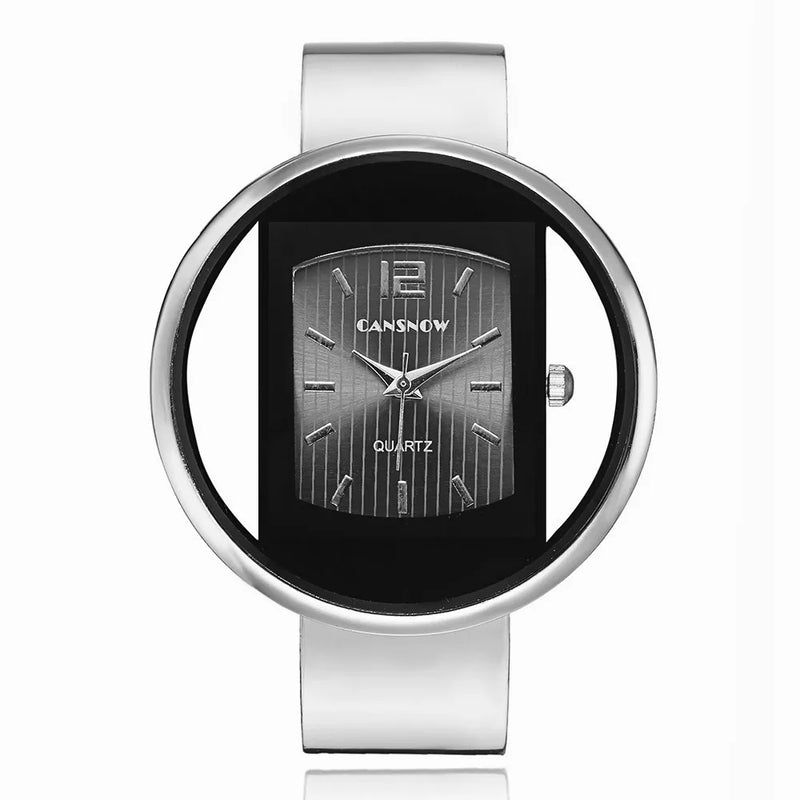 UTHAI W26 Relógio Feminino Moda Pulseira Com  Detalhes Em Aço