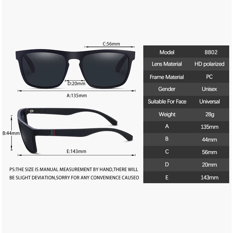 Óculos de sol masculino UV400