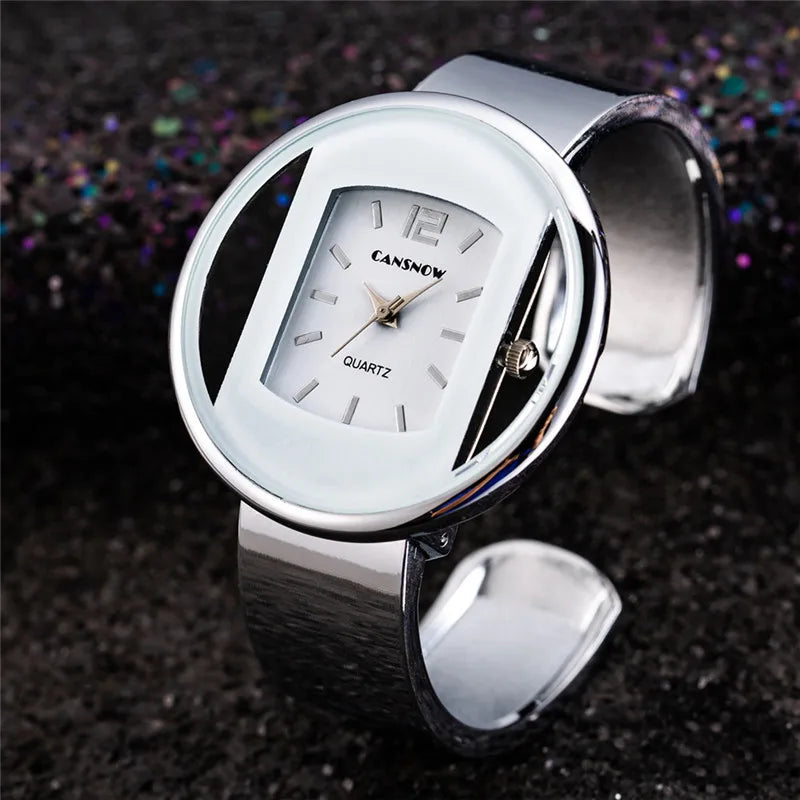 UTHAI W26 Relógio Feminino Moda Pulseira Com  Detalhes Em Aço