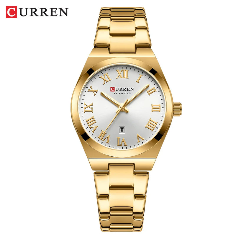 CURREN Relógios Femininos Aurora Royale  de Luxo Moda Casual