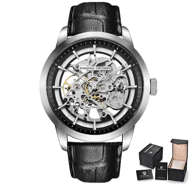 Relógio Mecânico Automático Masculino de Luxo PAGANI DESIGN em Aço Inoxidável à Prova D'Água