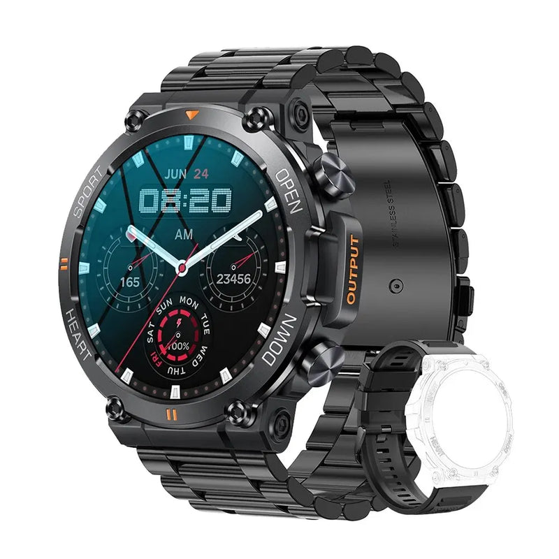 MEVADEN 1,39 Polegadas HD Bluetooth Chamada Relógio Inteligente Homens Smartwatch Para Android IOS MD56
