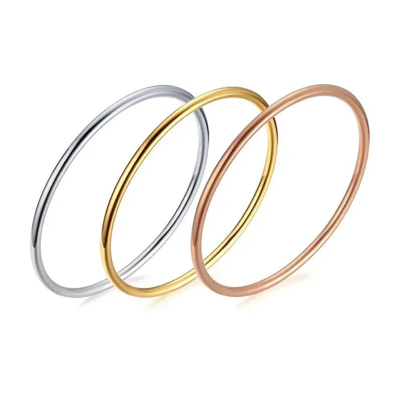 Pulseira De Punho Skylly  De Aço Inoxidável Dourada Para Mulheres