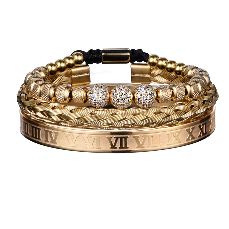 3 Pulseira de luxo Masculina Com Elegância e Sofisticação