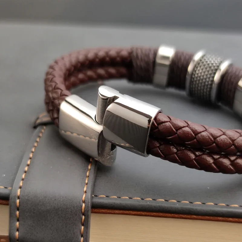 Pulseira Imperial De Couro Vintage