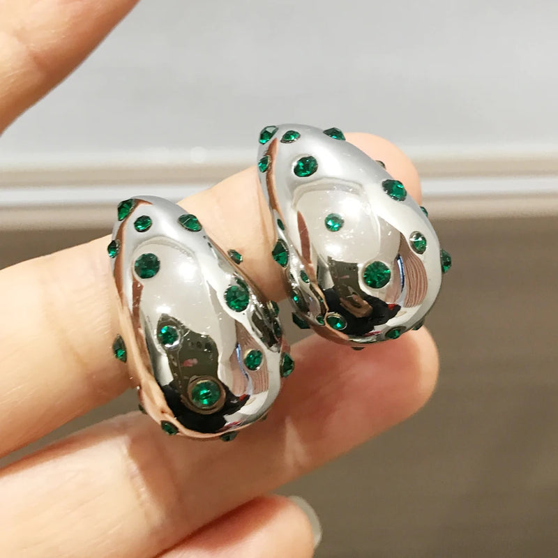 Brincos Luzzy em forma de lágrima à prova d'água 18K banhado elegantes