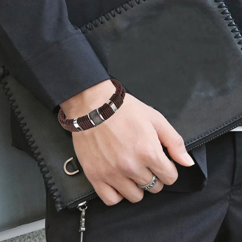 Pulseira Imperial De Couro Vintage