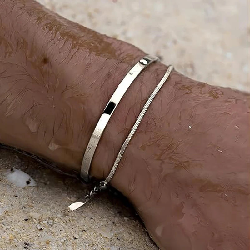 Pulseiras  para homens Deluxe  Ouro 14K/Prata Esterlina 925, Pulseiras Delicadas Com Caixa De Pulseiras E Elos Cubanos