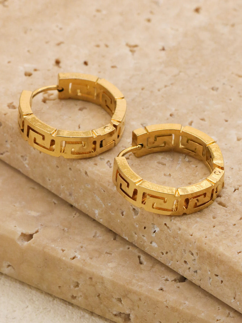 Par de Brincos Romanos design de alta qualidade mini brincos femininos