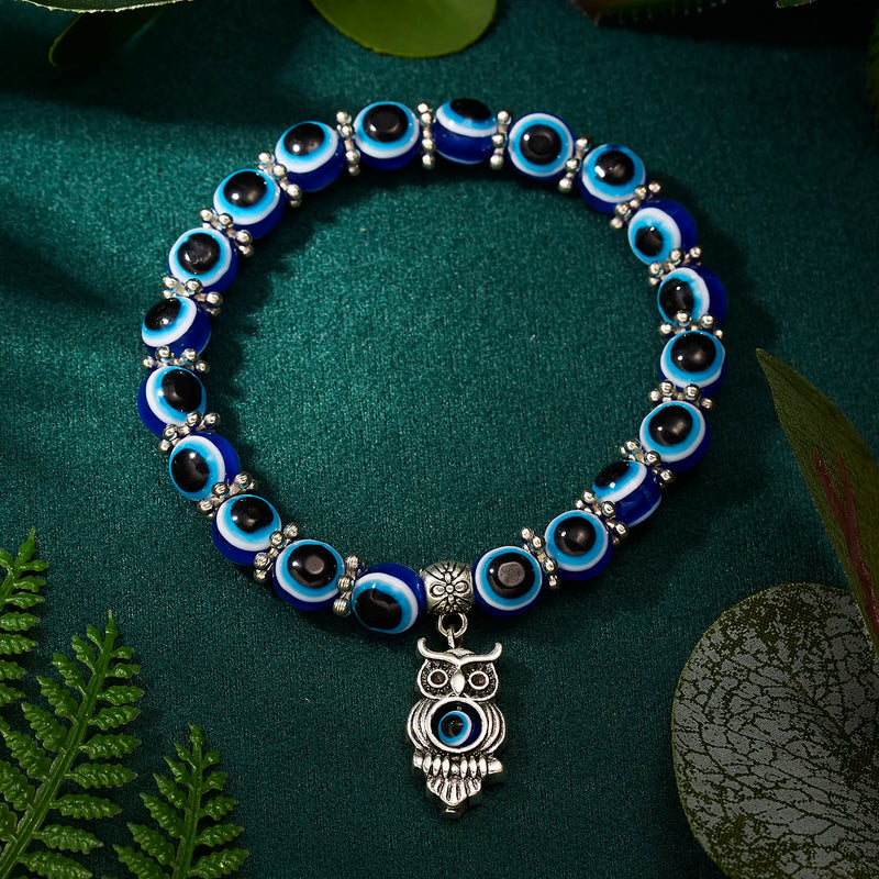Pulseiras Turcas Clássicas de Mau-Olhado da Sorte para Homens e Mulheres Com Pingentes Artesanais
