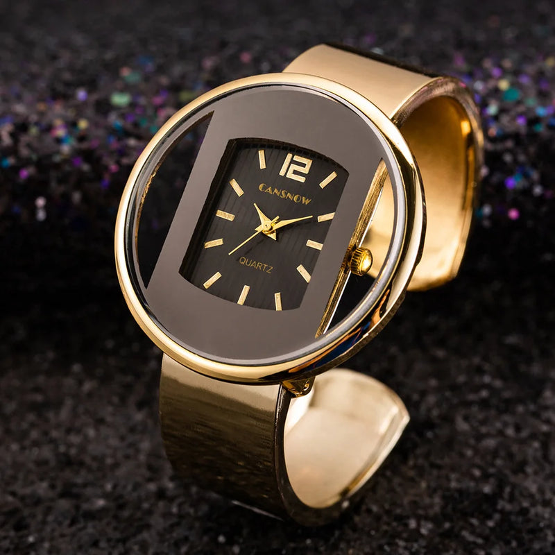 UTHAI W26 Relógio Feminino Moda Pulseira Com  Detalhes Em Aço