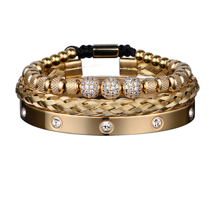 3 Pulseira de luxo Masculina Com Elegância e Sofisticação