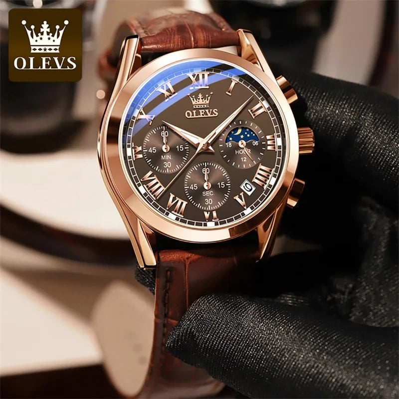 OLEVS Relógio De Quartzo Para Homens Tempus