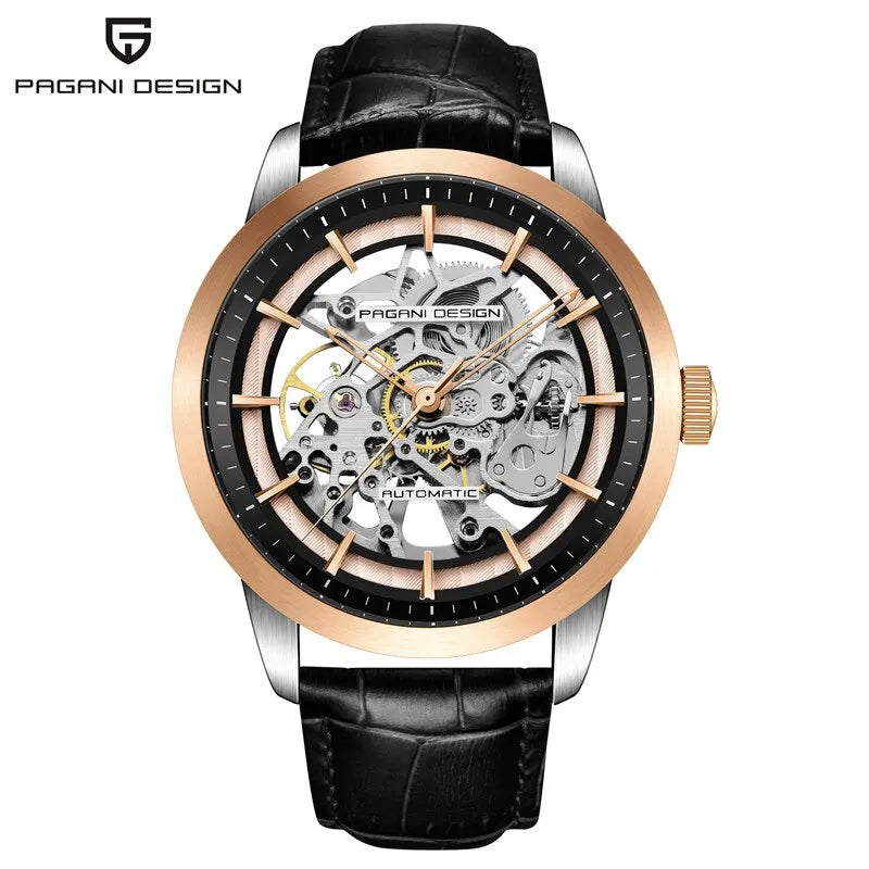 Relógio Mecânico Automático Masculino de Luxo PAGANI DESIGN em Aço Inoxidável à Prova D'Água