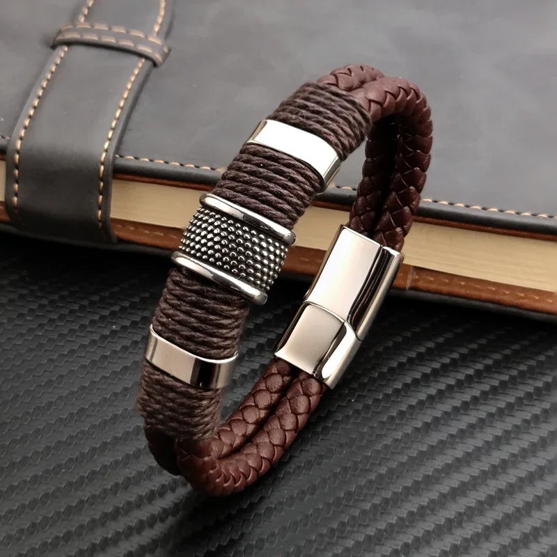 Pulseira Imperial De Couro Vintage