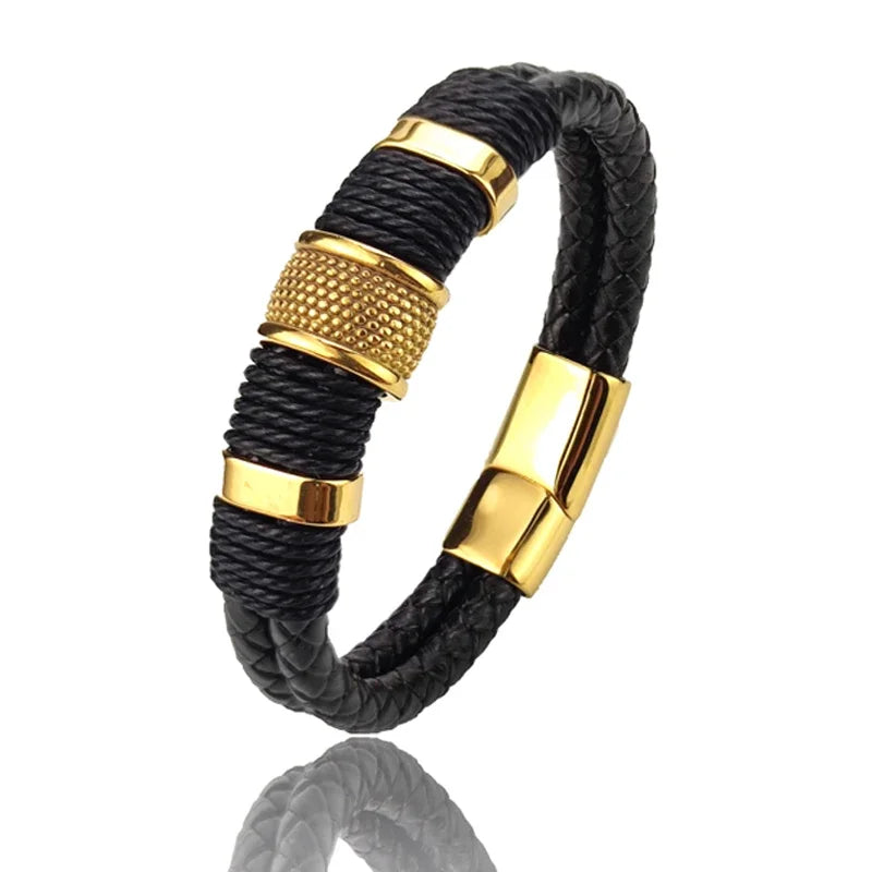 Pulseira Imperial De Couro Vintage