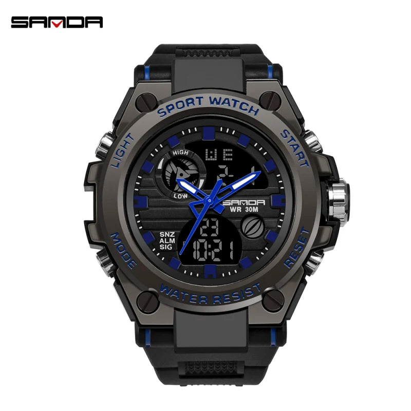 SANDA Relogios Digital Choque Militar Esportivo