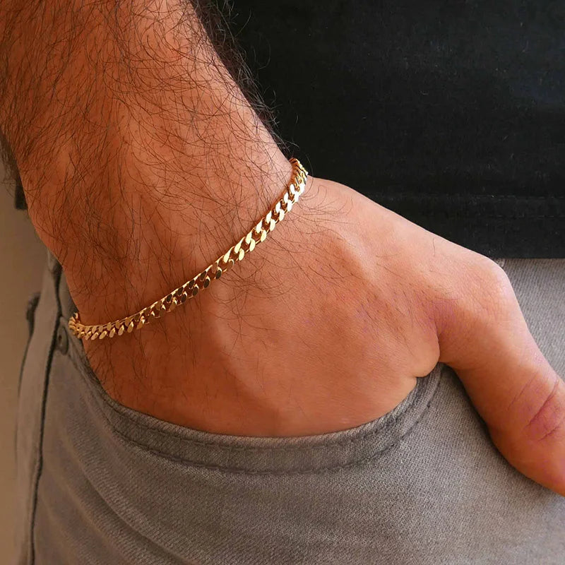 pulseira de aço inox masculino