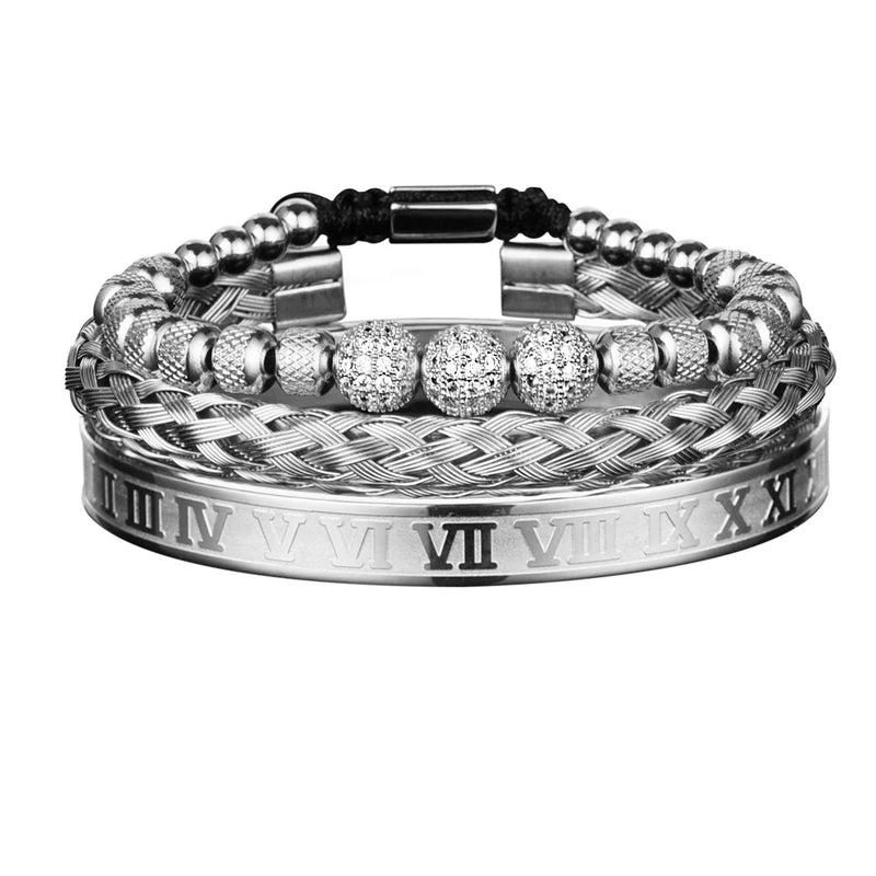 3 Pulseira de luxo Masculina Com Elegância e Sofisticação
