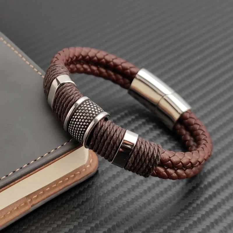 Pulseira Imperial De Couro Vintage