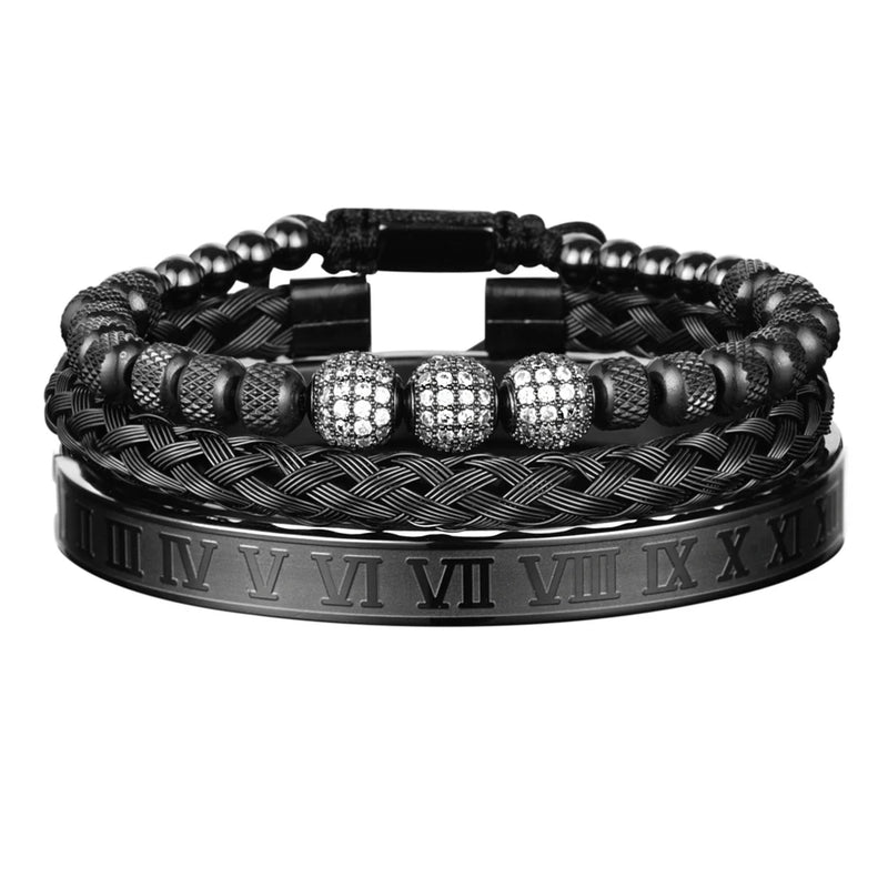 3 Pulseira de luxo Masculina Com Elegância e Sofisticação