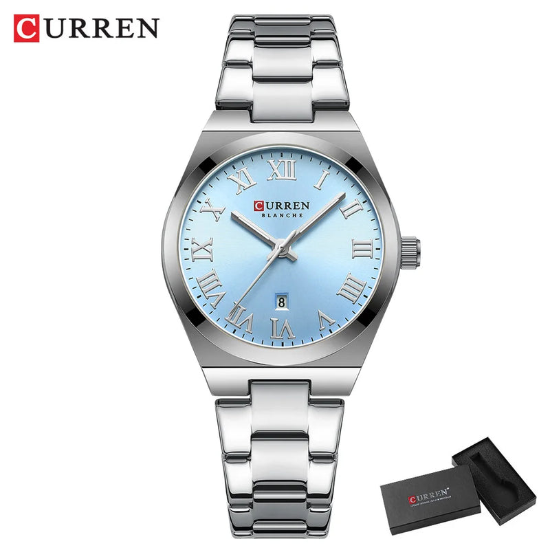 CURREN Relógios Femininos Aurora Royale  de Luxo Moda Casual