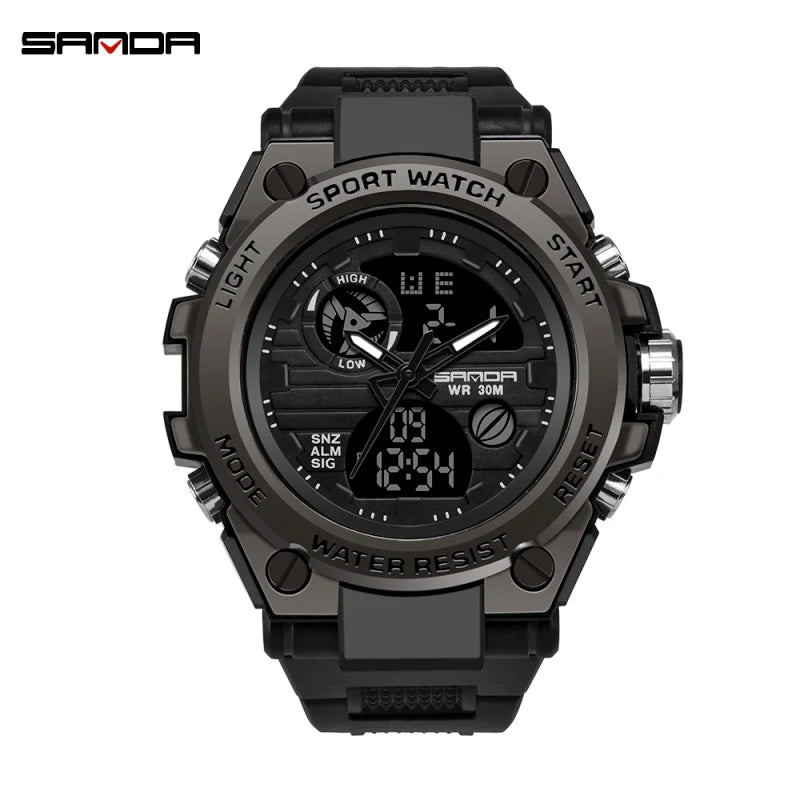 SANDA Relogios Digital Choque Militar Esportivo