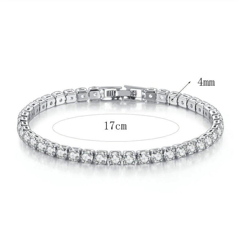 Pulseira Aysha banhado a ouro 14k Pedrarias Brilhantes