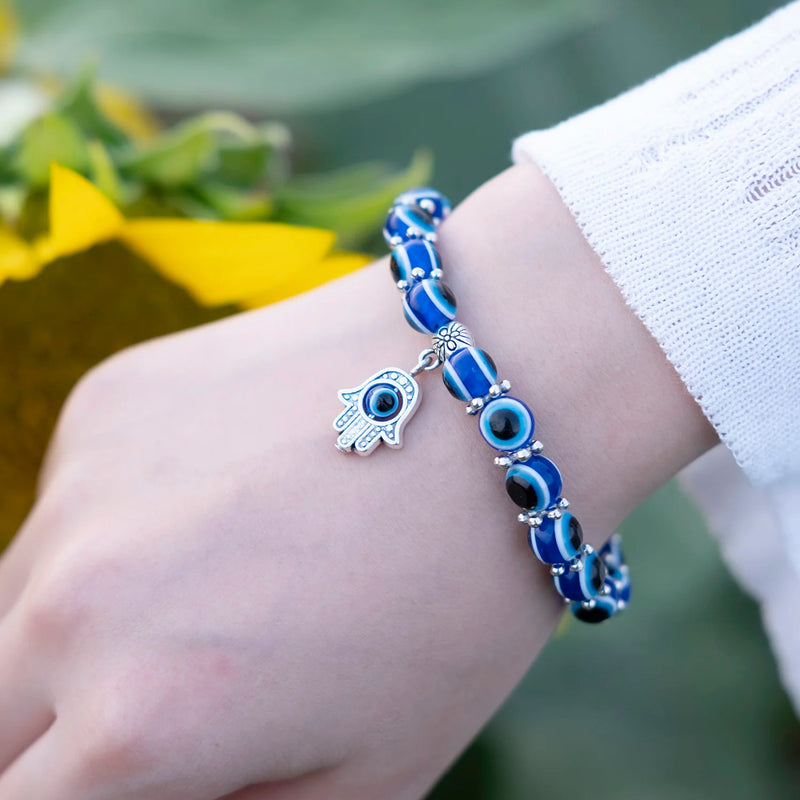 Pulseiras Turcas Clássicas de Mau-Olhado da Sorte para Homens e Mulheres Com Pingentes Artesanais