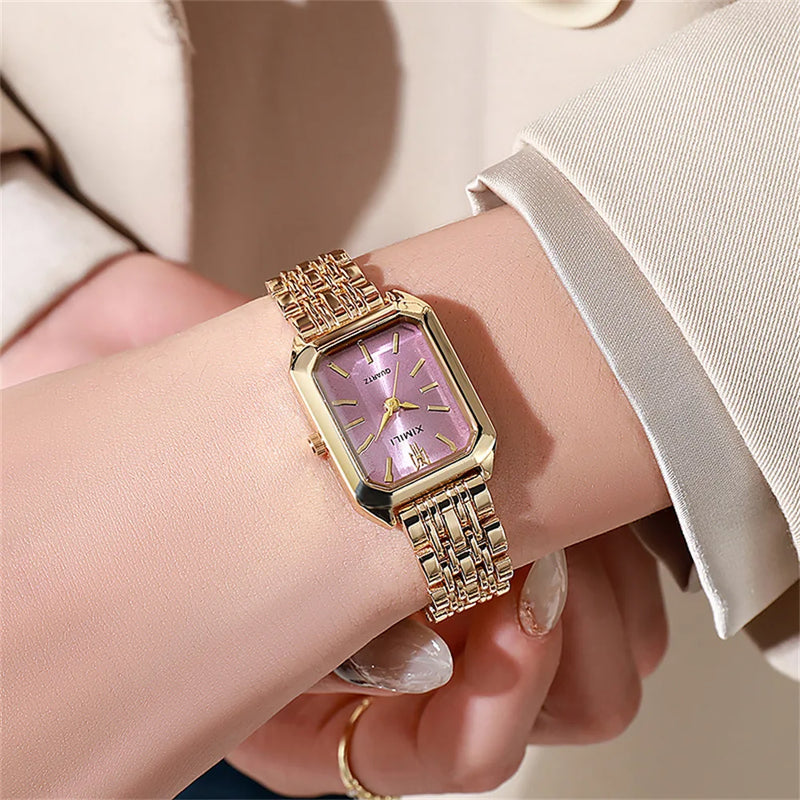 Relógio UTHAI  Feminino Leve Marca de Luxo Quartzo