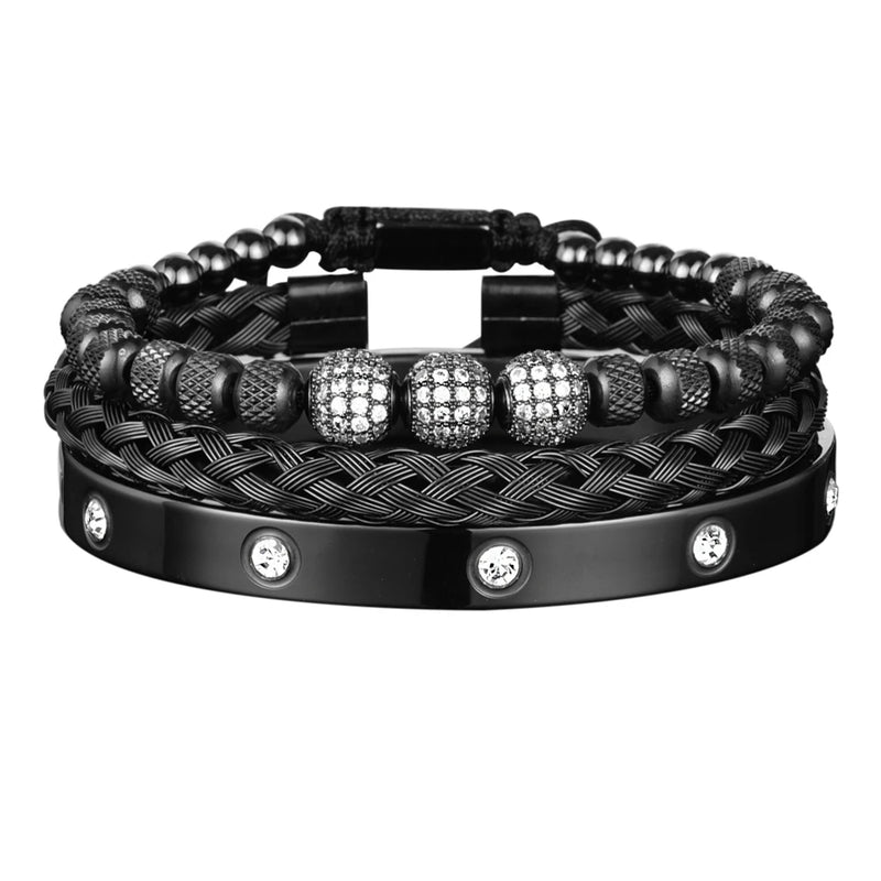 3 Pulseira de luxo Masculina Com Elegância e Sofisticação
