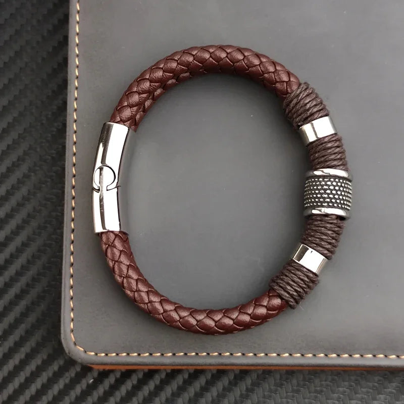 Pulseira Imperial De Couro Vintage