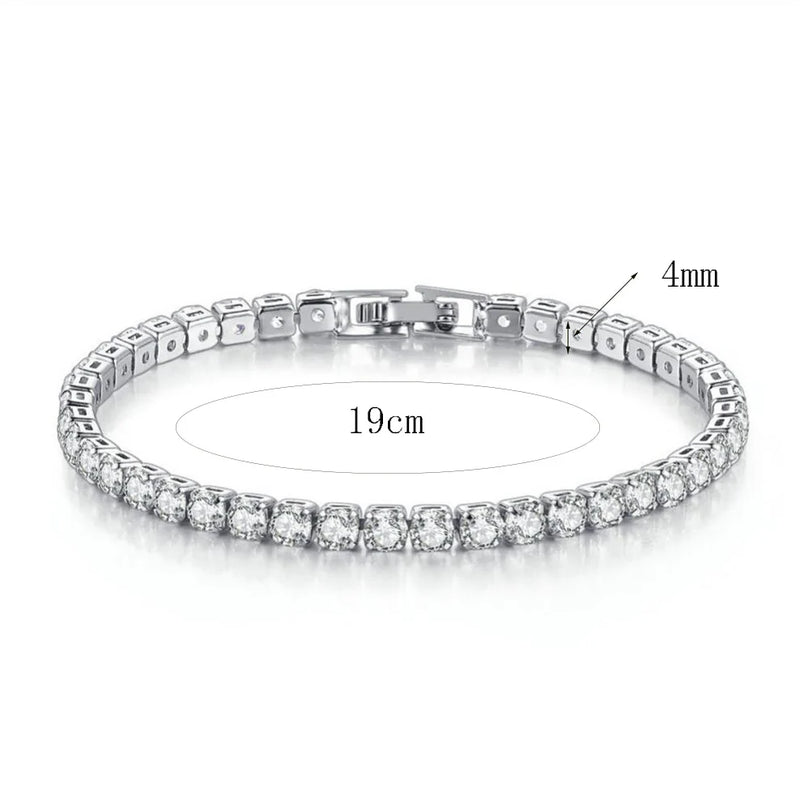 Pulseira Aysha banhado a ouro 14k Pedrarias Brilhantes