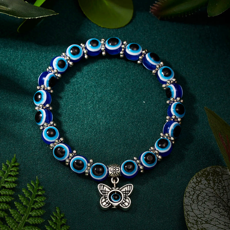 Pulseiras Turcas Clássicas de Mau-Olhado da Sorte para Homens e Mulheres Com Pingentes Artesanais