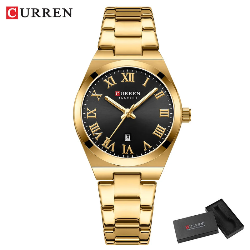 CURREN Relógios Femininos Aurora Royale  de Luxo Moda Casual