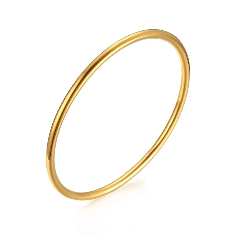 Pulseira De Punho Skylly  De Aço Inoxidável Dourada Para Mulheres