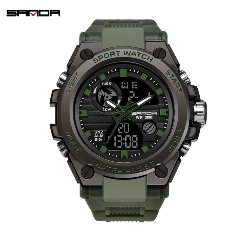 SANDA Relogios Digital Choque Militar Esportivo