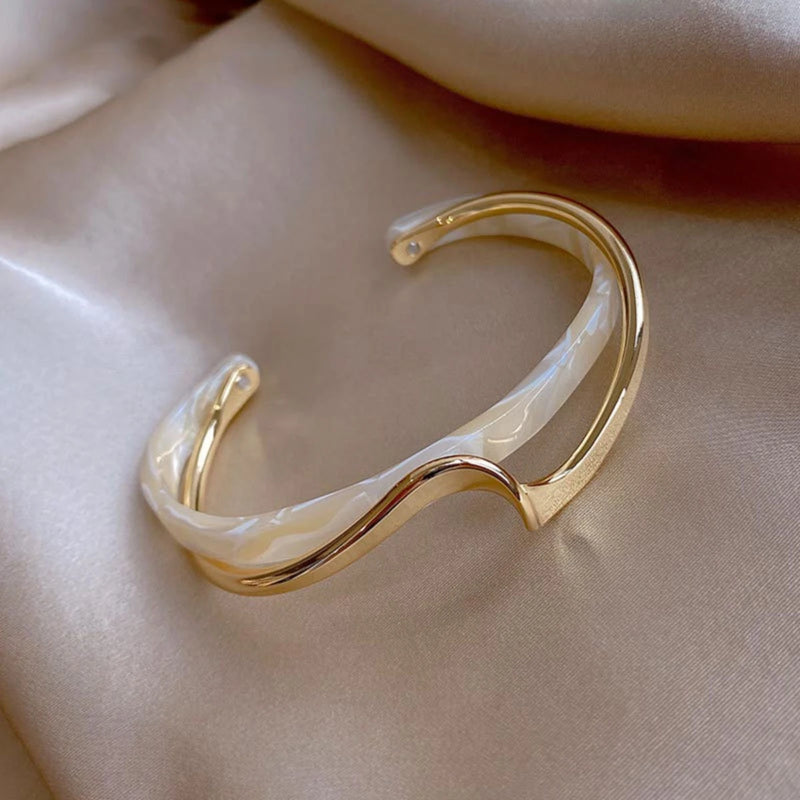 Pulseira Banhada a ouro , Aço titânio